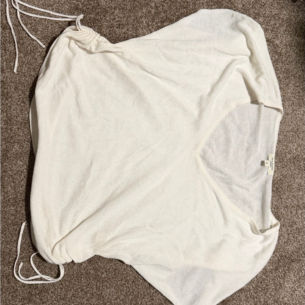 Max Studio White Blouse size XL